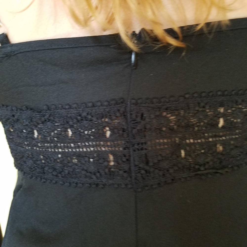 Sexy Black Skater Dress - Spaghetti Straps - Picture 3 of 4